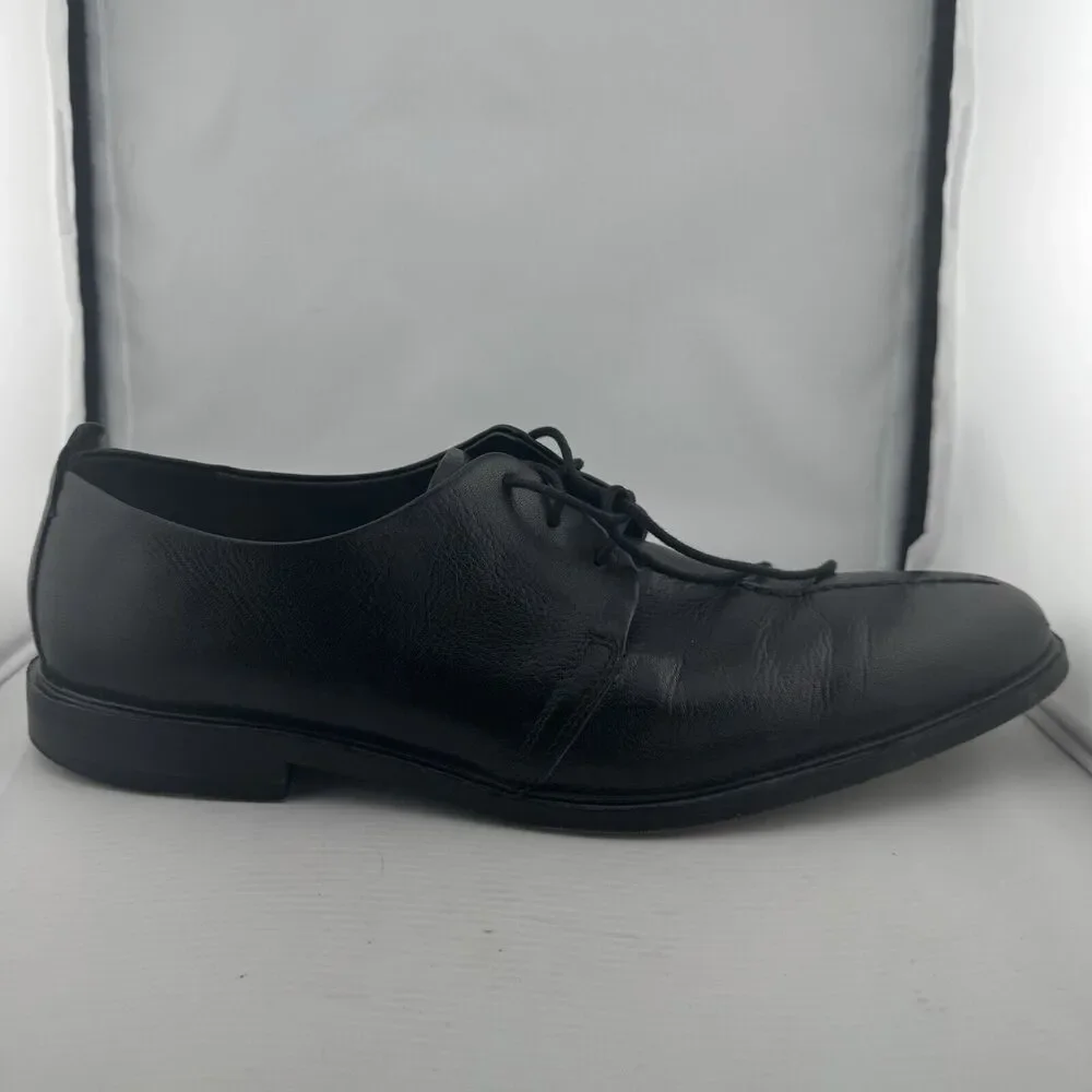 Cole Haan Black Beckett Split Toe Leather 3 Eyelet Oxfords Sz-13 C06399‎ FG11